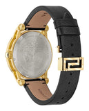 Buy Shop Versace Code Quartz Black Dial Black Leather Strap Watch For Men - VEPO00320 USA Online