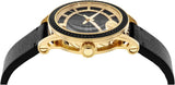 Buy Shop Versace Code Quartz Black Dial Black Leather Strap Watch For Men - VEPO00320 USA Online