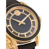 Buy Shop Versace Code Quartz Black Dial Black Leather Strap Watch For Men - VEPO00320 USA Online