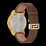 Buy Shop Versace Code Quartz Blue Dial Brown Leather Strap Watch For Men - VEPO00220 USA Online