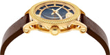 Buy Shop Versace Code Quartz Blue Dial Brown Leather Strap Watch For Men - VEPO00220 USA Online