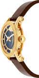 Buy Shop Versace Code Quartz Blue Dial Brown Leather Strap Watch For Men - VEPO00220 USA Online