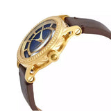 Buy Shop Versace Code Quartz Blue Dial Brown Leather Strap Watch For Men - VEPO00220 USA Online