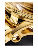 Buy Shop Versace Code Quartz Silver Dial Gold Steel Strap Watch For Men - VEPO00420 USA Online