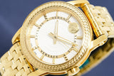 Buy Shop Versace Code Quartz Silver Dial Gold Steel Strap Watch For Men - VEPO00420 USA Online