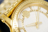 Buy Shop Versace Code Quartz Silver Dial Gold Steel Strap Watch For Men - VEPO00420 USA Online