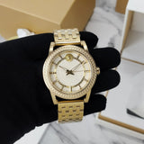 Buy Shop Versace Code Quartz Silver Dial Gold Steel Strap Watch For Men - VEPO00420 USA Online