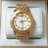 Buy Shop Versace Code Quartz Silver Dial Gold Steel Strap Watch For Men - VEPO00420 USA Online