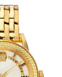 Buy Shop Versace Code Quartz Silver Dial Gold Steel Strap Watch For Men - VEPO00420 USA Online