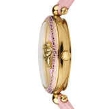 Buy Shop Versace Palazzo Empire Pink Dial Pink Leather Strap Watch for Women - VCO030017 USA Online