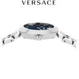 Buy Shop Versace Daphnis Analog Blue Dial Silver Steel Strap Watch for Women - VEOCA0124 USA Online