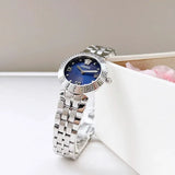 Buy Shop Versace Daphnis Analog Blue Dial Silver Steel Strap Watch for Women - VEOCA0124 USA Online