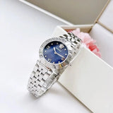 Buy Shop Versace Daphnis Analog Blue Dial Silver Steel Strap Watch for Women - VEOCA0124 USA Online