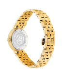 Buy Shop Versace Daphnis Quartz Black Dial Gold Steel Strap Watch for Women - VEOCA0524 USA Online