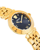 Buy Shop Versace Daphnis Quartz Black Dial Gold Steel Strap Watch for Women - VEOCA0524 USA Online