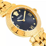 Buy Shop Versace Daphnis Quartz Black Dial Gold Steel Strap Watch for Women - VEOCA0524 USA Online