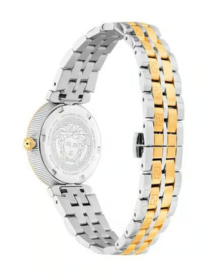 Buy Shop Versace Daphnis White Dial Two Tone Steel Strap Watch for Women - VEOCA0324 USA Online
