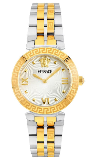 Buy Shop Versace Daphnis White Dial Two Tone Steel Strap Watch for Women - VEOCA0324 USA Online