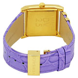 Buy Shop Versace Day Glam Chronograph Gold Dial Purple Leather Strap Watch for Women - VQF040015 USA Online