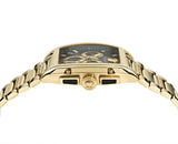 Buy Shop Versace Dominus Chronograph Black Dial Gold Steel Strap Watch For Men - VE6H00523 USA Online