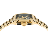 Buy Shop Versace Dominus Chronograph Black Dial Gold Steel Strap Watch For Men - VE6H00523 USA Online