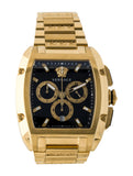 Buy Shop Versace Dominus Chronograph Black Dial Gold Steel Strap Watch For Men - VE6H00523 USA Online
