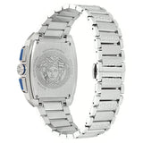 Buy Shop Versace Dominus Chronograph Blue Dial Silver Steel Strap Watch For Men - VE6H00423 USA Online