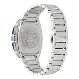 Buy Shop Versace Dominus Chronograph Blue Dial Silver Steel Strap Watch For Men - VE6H00423 USA Online