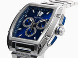 Buy Shop Versace Dominus Chronograph Blue Dial Silver Steel Strap Watch For Men - VE6H00423 USA Online