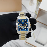 Buy Shop Versace Dominus Chronograph Blue Dial Two Tone Steel Strap Watch For Men - VE6H00723 USA Online
