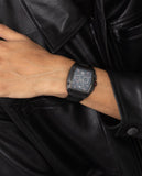 Buy Shop Versace Dominus Chronograph Quartz Black Dial Black Steel Strap Watch For Men - VE6H00623 USA Online