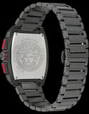 Buy Shop Versace Dominus Chronograph Quartz Black Dial Black Steel Strap Watch For Men - VE6H00623 USA Online