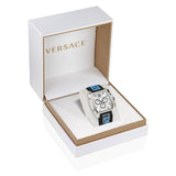 Buy Shop Versace Dominus Chronograph Silver Dial Black Rubber Strap Watch For Men - VE6H00123 USA Online