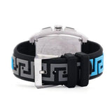 Buy Shop Versace Dominus Chronograph Silver Dial Black Rubber Strap Watch For Men - VE6H00123 USA Online