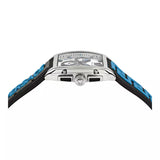 Buy Shop Versace Dominus Chronograph Silver Dial Black Rubber Strap Watch For Men - VE6H00123 USA Online