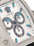 Buy Shop Versace Dominus Chronograph Silver Dial Black Rubber Strap Watch For Men - VE6H00123 USA Online