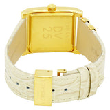 Buy Shop Versace DV-25 Gold Dial Off White Leather Strap Watch for Women - VQF030015 USA Online