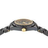Buy Shop Versace DV One Mini Black Dial Black Steel Strap Watch for Women - VE9F00124 USA Online