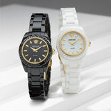 Buy Shop Versace DV One Mini Black Dial Black Steel Strap Watch for Women - VE9F00124 USA Online