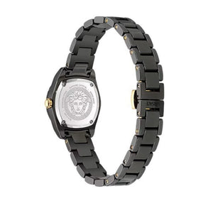 Buy Shop Versace DV One Mini Black Dial Black Steel Strap Watch for Women - VE9F00124 USA Online