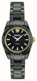 Buy Shop Versace DV One Mini Black Dial Black Steel Strap Watch for Women - VE9F00124 USA Online