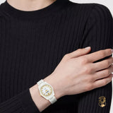 Buy Shop Versace DV One Mini White Dial White Ceramic Dial Watch for Women - VE9F00224 USA Online