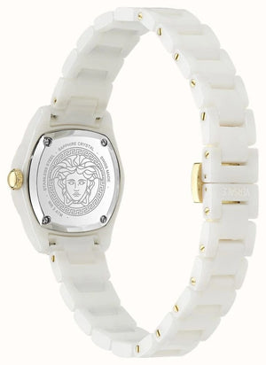Buy Shop Versace DV One Mini White Dial White Ceramic Dial Watch for Women - VE9F00224 USA Online