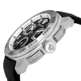 Buy Shop Versace Dylos Analog Black Dial Black Leather Strap Watch for Men - VQC010015 USA Online