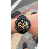 Buy Shop Versace Dylos Chronograph Black Dial Black Rubber Strap Watch for Men - VQC020015 USA Online