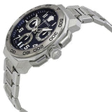 Buy Shop Versace Dylos Chronograph Blue Dial Silver Steel Strap Watch for Men - VQC090016 USA Online