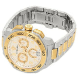 Buy Shop Versace Dylos Chronograph Silver Dial Two Tone Steel Strap Watch for Men - VQC030015 USA Online
