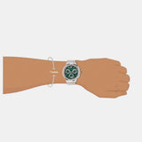 Buy Shop Versace Grace Chronograph Quartz Green Dial Silver Steel Strap Watch For Men - VEZ900121 USA Online