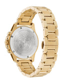 Buy Shop Versace Greca Action Chronograph Black Dial Gold Steel Strap Watch For Men - VE3J00622 USA Online