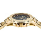 Buy Shop Versace Greca Action Chronograph Black Dial Gold Steel Strap Watch For Men - VE3J00622 USA Online
